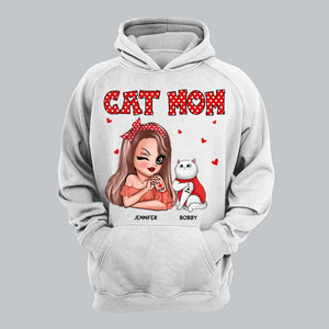 Personalized Cat Mom I Love Cat Tshirt Printed 22NOV-DT01