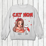 Personalized Cat Mom I Love Cat Tshirt Printed 22NOV-DT01