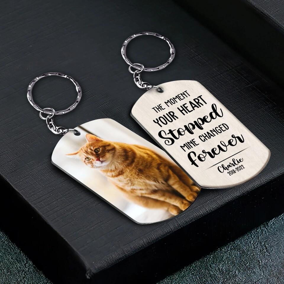 Personalized Upload Your Cat Photo You Are My Favorite Hello And My Hardest Goodbye Keychain Printed PNDT2903