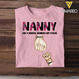 Personalized Grandma Mom Nana Like A Mom But Cooler Kid Name Hand Tshirt Printed 23APR-PN12