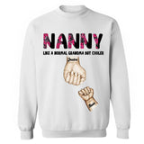 Personalized Grandma Mom Nana Like A Mom But Cooler Kid Name Hand Tshirt Printed 23APR-PN12