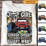 Personalized Jeep Girl Classy Sassy And A Bit Smart T-shirt Printed NTMTHN23736