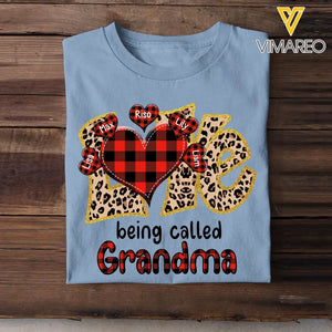 Personalized Love Being Called Grandma T-shirt Printed LDMHN23739