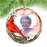 Personalized Upload Your Grandma Photo I Am Always With You Memorial Gift Ceramic Ornament Printed QTPN23687