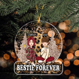 Personalized Bestie Forever Christmas Acrylic Ornament Printed NTMTHN23744