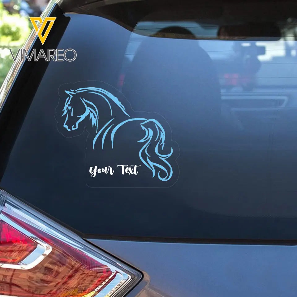 Personalized Horse Lovers Gift Custom Name Decal Printed VQ23890