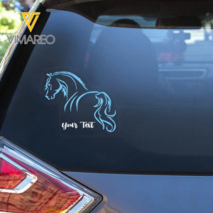 Personalized Horse Lovers Gift Custom Name Decal Printed VQ23890