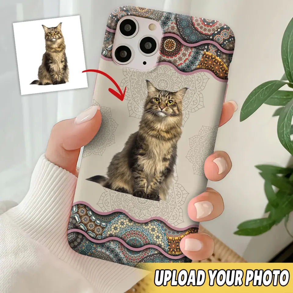 Personalized Upload Your Cat Photo Cat Lovers Gift Phonecase Printed LVA23973