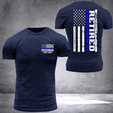 Personalized Thin Blue Line Law Enforcement Sheepdog Custom Your Year Tshirt 2D Printed 23302DNL