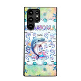 Personalized Grandma Dolphin Kid Names Ocean Vibes Phonecase Printed LVA23989