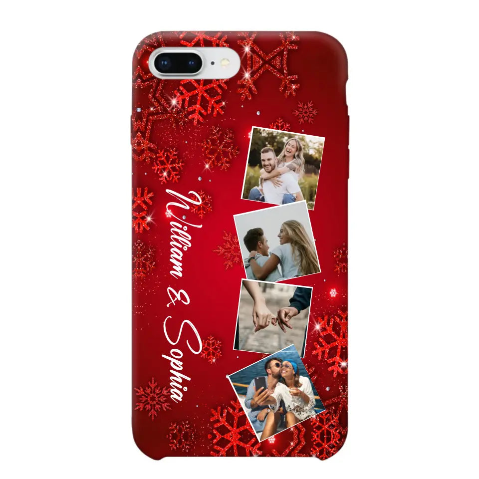 Personalized Upload Your Photo Couple Christmas Phonecase Printed HTHHN231016