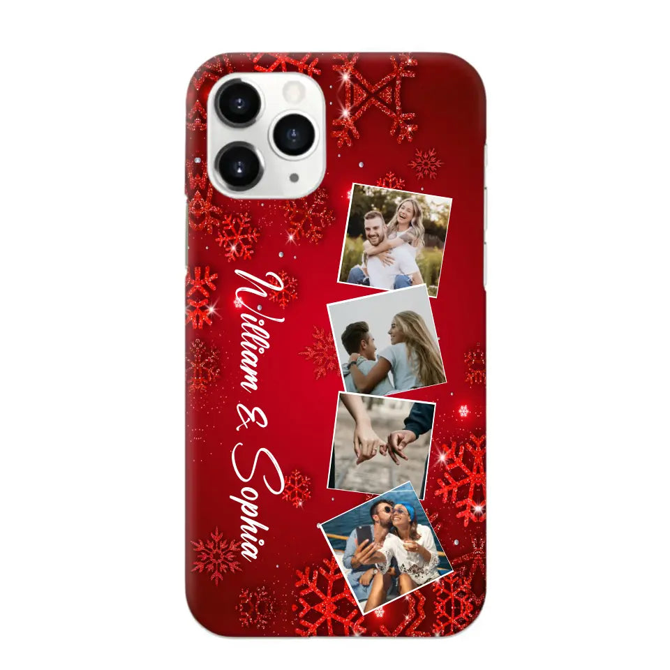 Personalized Upload Your Photo Couple Christmas Phonecase Printed HTHHN231016