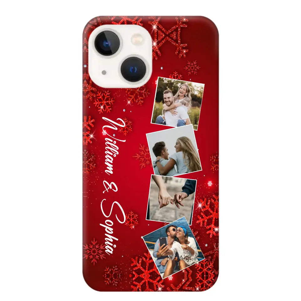 Personalized Upload Your Photo Couple Christmas Phonecase Printed HTHHN231016