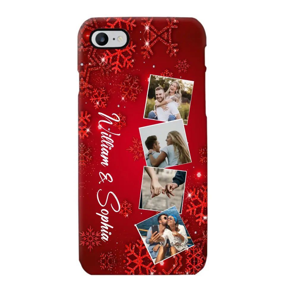 Personalized Upload Your Photo Couple Christmas Phonecase Printed HTHHN231016