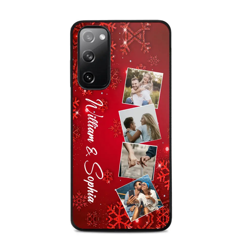 Personalized Upload Your Photo Couple Christmas Phonecase Printed HTHHN231016