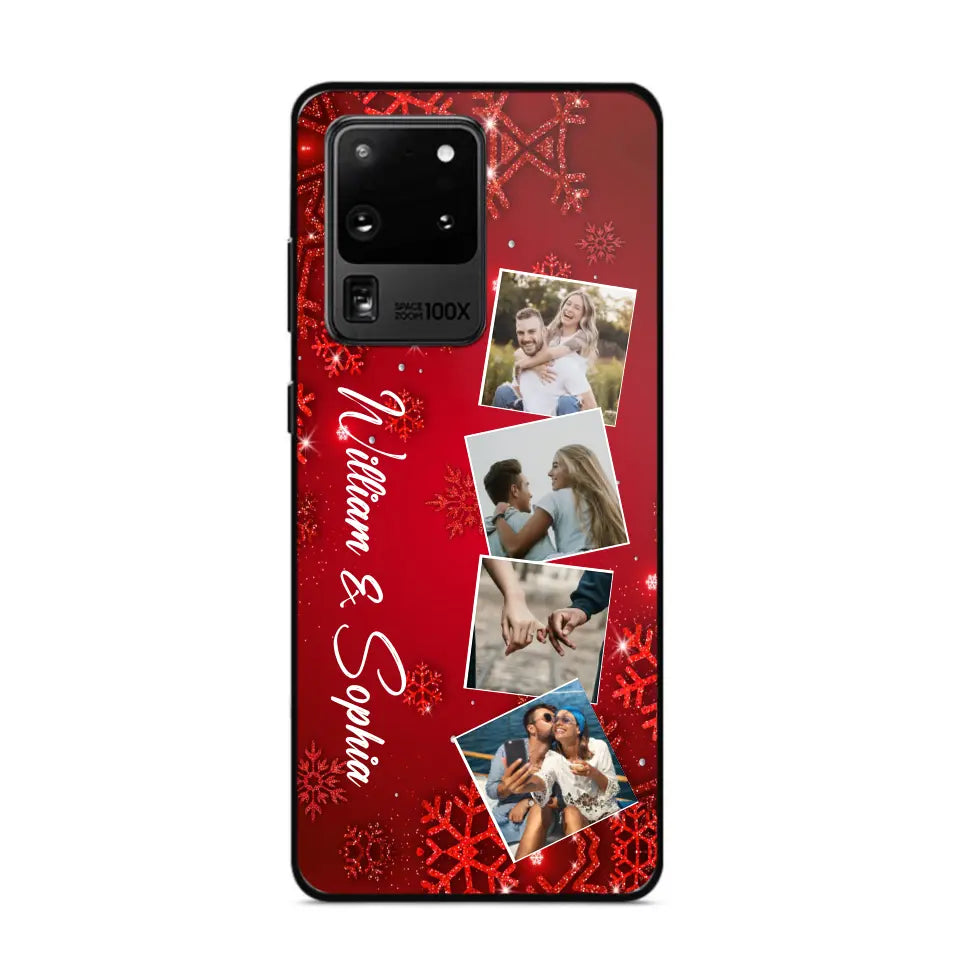 Personalized Upload Your Photo Couple Christmas Phonecase Printed HTHHN231016