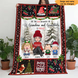 Personalized The Love Between Grandma And Grandkids Is Forever Sherpa or Fleece Blanket Printed HTHHN231020