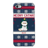 Personalized Meowy Catmas Cat Xmas Ugly Christmas Gift Phonecase Printed LVA231022