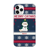 Personalized Meowy Catmas Cat Xmas Ugly Christmas Gift Phonecase Printed LVA231022