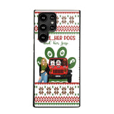 Personalized A Girl Her Dogs And Her Jeep Jeep Girl Phonecase Printed MTHN231038