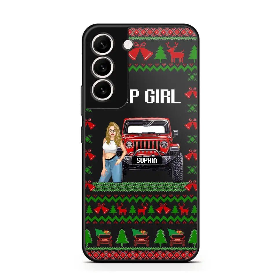 Personalized Jeep Girl Christmas Gift Phonecase Printed NTMTVQ231045