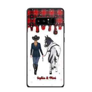 Personalized Horse Girl Custom Name Caro Phonecase Printed VQ231044