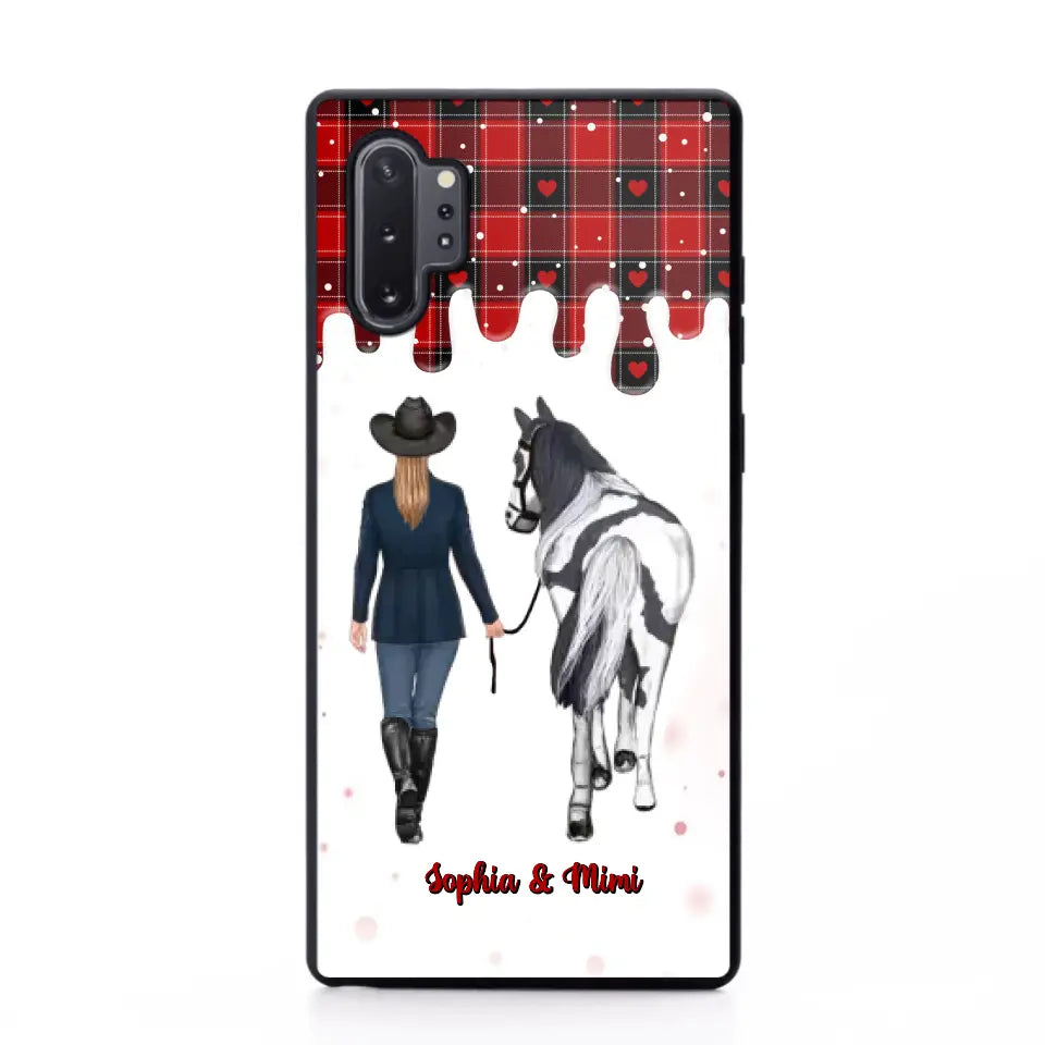 Personalized Horse Girl Custom Name Caro Phonecase Printed VQ231044