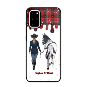 Personalized Horse Girl Custom Name Caro Phonecase Printed VQ231044