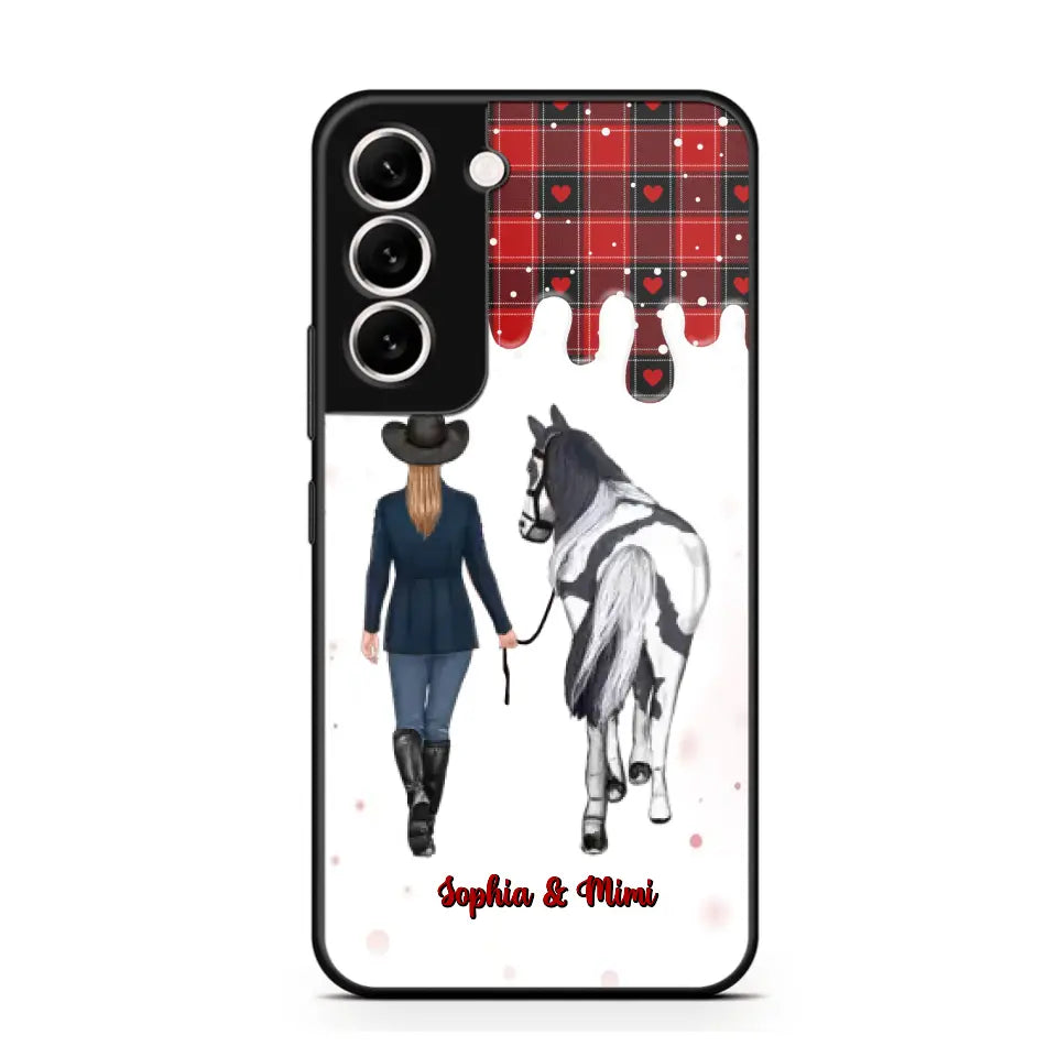 Personalized Horse Girl Custom Name Caro Phonecase Printed VQ231044