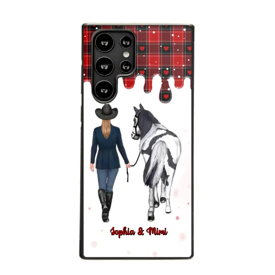 Personalized Horse Girl Custom Name Caro Phonecase Printed VQ231044