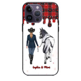 Personalized Horse Girl Custom Name Caro Phonecase Printed VQ231044