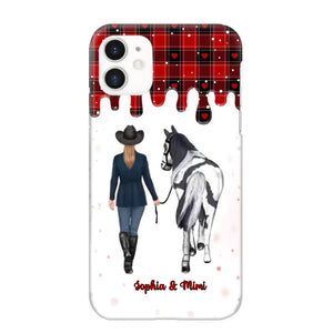 Personalized Horse Girl Custom Name Caro Phonecase Printed VQ231044