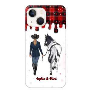 Personalized Horse Girl Custom Name Caro Phonecase Printed VQ231044