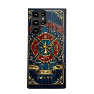 Personalized Fire Dept Radition Dedication Sacrifice Firefighter Custom Name Phonecase Printed QTVQ231046