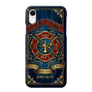 Personalized Fire Dept Radition Dedication Sacrifice Firefighter Custom Name Phonecase Printed QTVQ231046