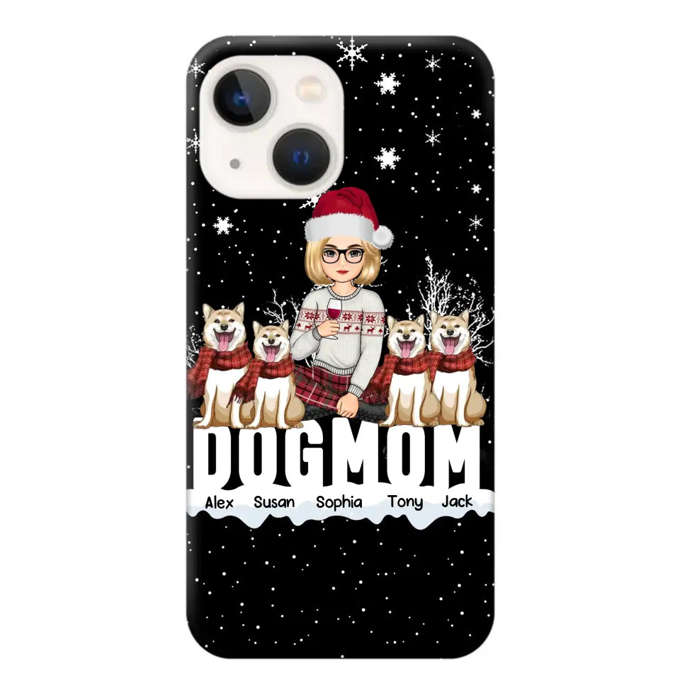 Personalized Dog Mom Girl Xmas Dog Lovers Gift Christmas Gift Phonecase Printed LVA231063