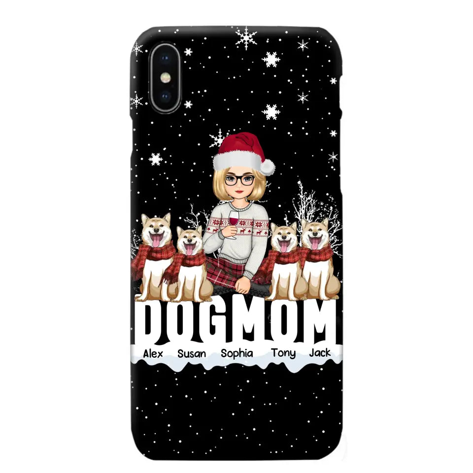 Personalized Dog Mom Girl Xmas Dog Lovers Gift Christmas Gift Phonecase Printed LVA231063