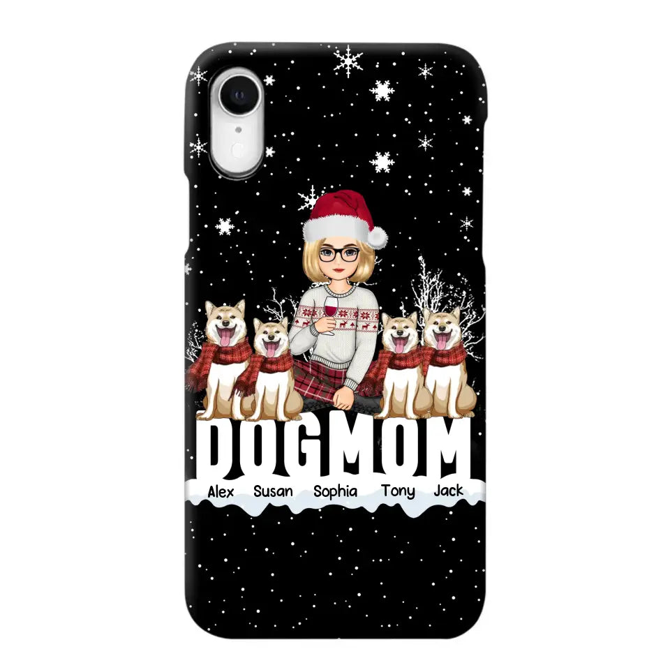 Personalized Dog Mom Girl Xmas Dog Lovers Gift Christmas Gift Phonecase Printed LVA231063