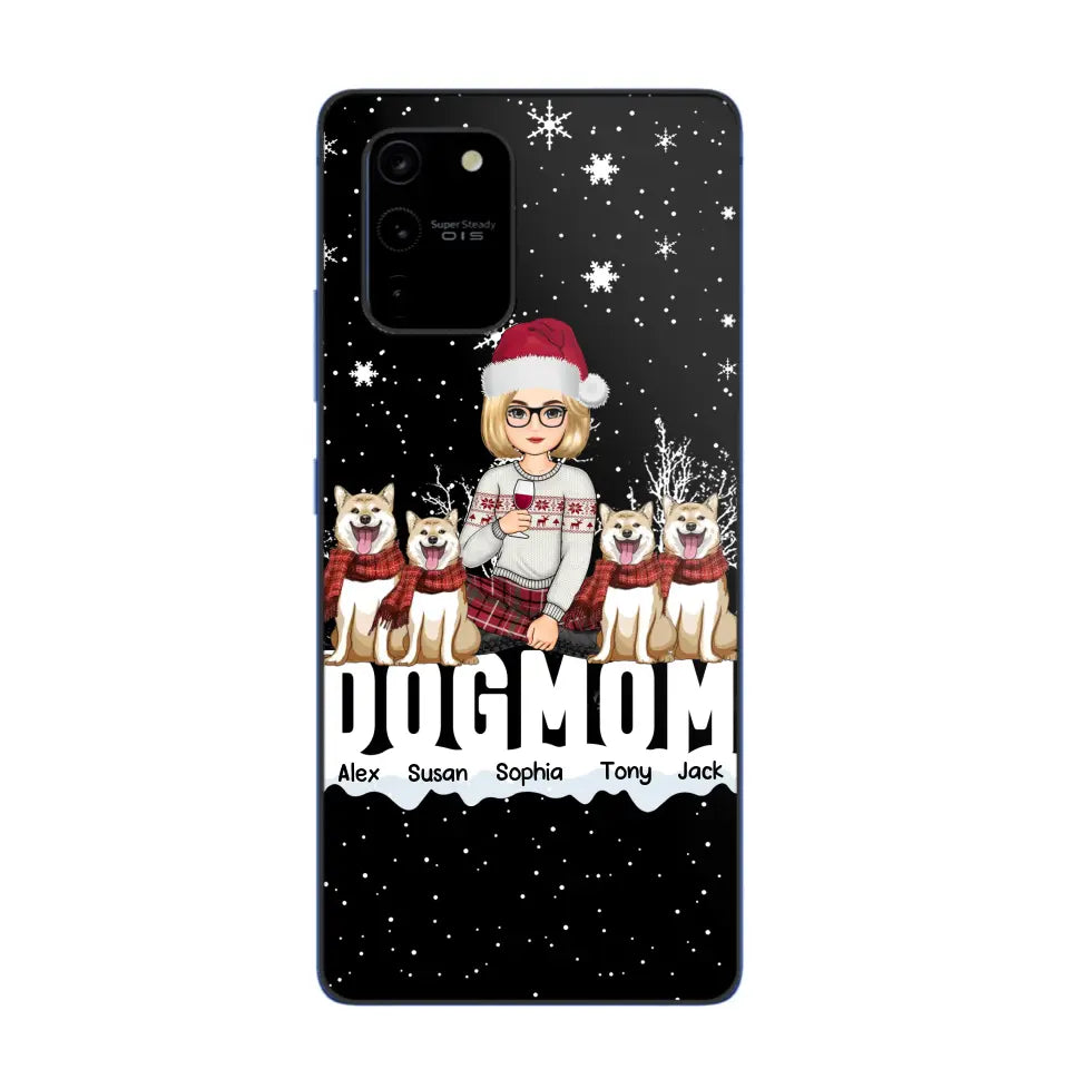 Personalized Dog Mom Girl Xmas Dog Lovers Gift Christmas Gift Phonecase Printed LVA231063