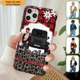 Personalized Just A Girl Who Loves Jeep & Christmas Christmas Gift Phonecase Printed NTMTHN231083