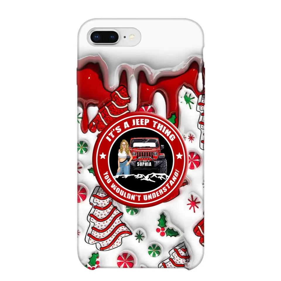 Personalized It's A Jeep Thing You Wouldn't Understand Jeep Girl Christmas Phonecase Printed NTMTHN231107