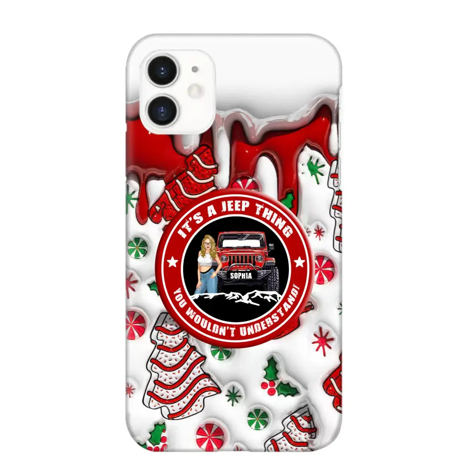 Personalized It's A Jeep Thing You Wouldn't Understand Jeep Girl Christmas Phonecase Printed NTMTHN231107