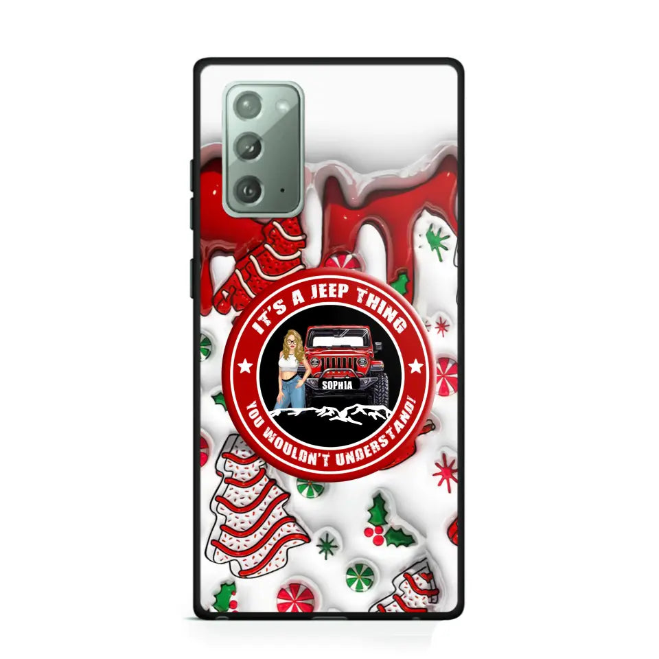 Personalized It's A Jeep Thing You Wouldn't Understand Jeep Girl Christmas Phonecase Printed NTMTHN231107