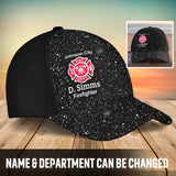 Personalized Firewoman Firefighter 3D Cap QTLVA1101