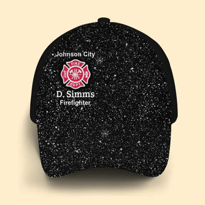 Personalized Firewoman Firefighter 3D Cap QTLVA1101