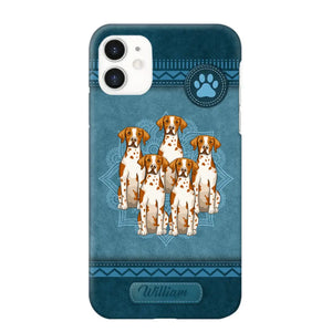 Personalized Dog Name Dog Lovers Gift Phonecase Printed LVA231126