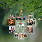 Personalized Upload Your Photo Congrats On Being My Bestie You Lucky Bitch Best Friend Gift Christmas Gift Acrylic Ornament Printed HN231135