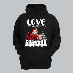 Personalized Love Being Called Grandma Kid Names Christmas Gift Hoodie 2D Printed LVA231159