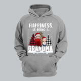 Personalized Happiness Is Being A Grandma Christmas Gift Hoodie 2D Printed LVA231205