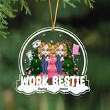 Personalized Work Bestie Nurse Christmas Gift Acrylic Ornament Printed LDMKVH231211